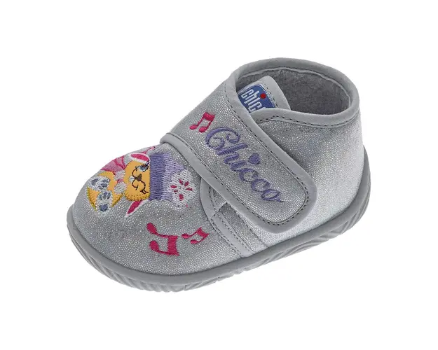 Pantofi de casa pentru copii Chicco Tetris, argintiu, 70054-65P