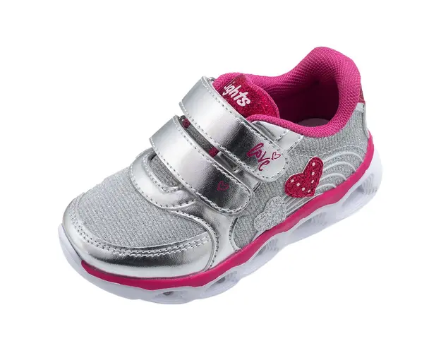 Pantofi sport copii Chicco Consuelo, luminite, argintiu, 65494