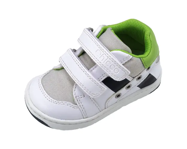 Pantofi sport copii Chicco Giuliano, alb cu model, 65653