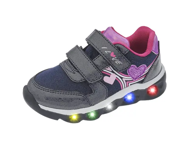 Pantofi sport copii cu luminite Chicco Chelly, Bleumarin, 71126-66P