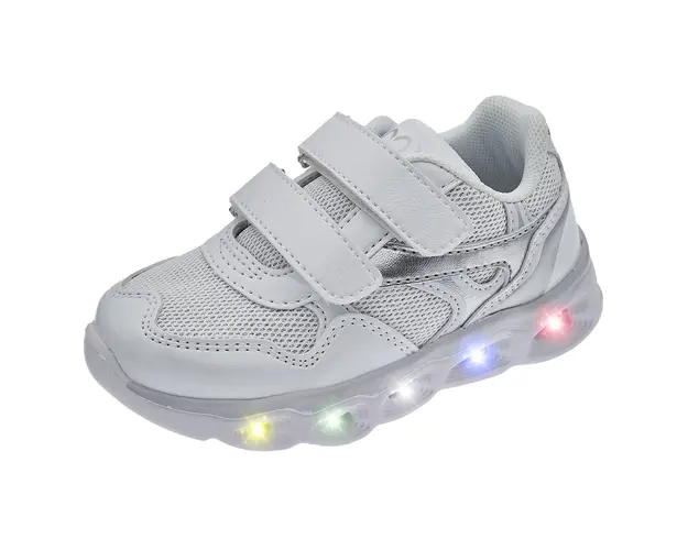 Pantofi sport copii cu luminite Chicco Clory, Alb, 71136-66P