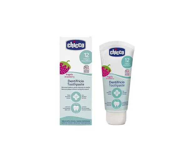 Pasta de dinti Chicco capsuni, 50ml, 1-5ani