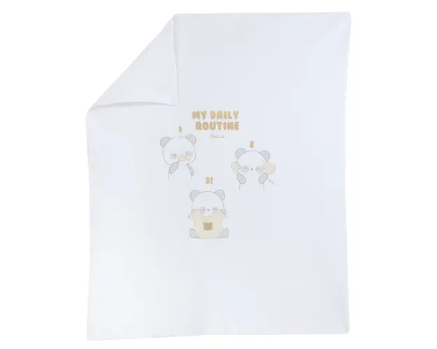 Paturica Chicco din bumbac, alb, 07869-67MFCI