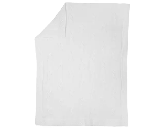 Paturica landou Chicco tricotata, Alb 2, 05091-66MFCI