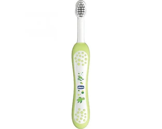 Periuta de dinti Chicco, Verde, 6luni+
