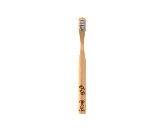 Periuta de dinti pentru copii Chicco din bambus, ambalaj rosu, 3ani+
