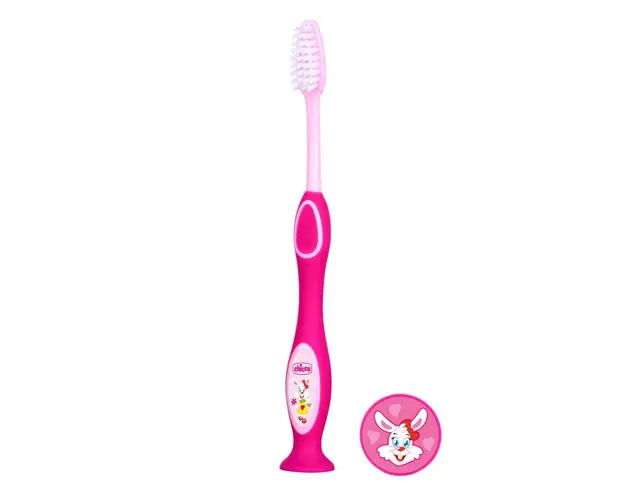 Periuta pentru dinti de lapte Chicco, 3-6 ani, roz