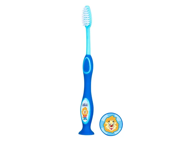 Periuta pentru dinti de lapte Chicco, 3-6 ani, blue