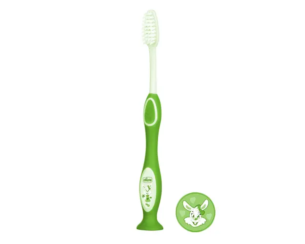 Periuta pentru dinti de lapte Chicco, 3-6 ani, verde