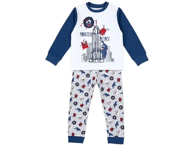 Pijama copii Chicco, 31363-61MCU, Alb
