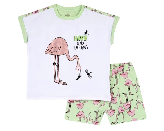 Pijama copii Chicco, alb cu albastru, 35418-64MC