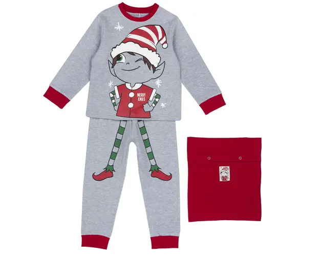 Pijama copii Craciun Chicco, gri, 31415-63MCU