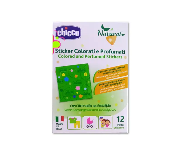 Plasturi decorativi Chicco, ulei din lemongrass si eucalipt, 12buc, 3ani+