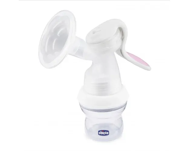 Pompa de san Chicco Natural Feeling cu clapeta si adaptor