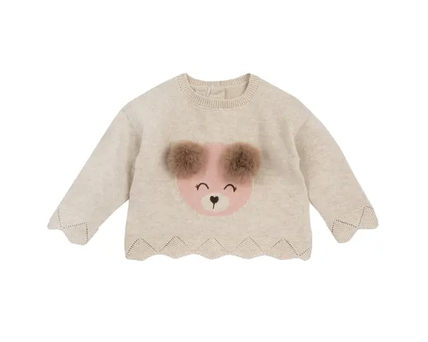 Pulover copii Chicco tricotat, bej, 69855-67MFCO