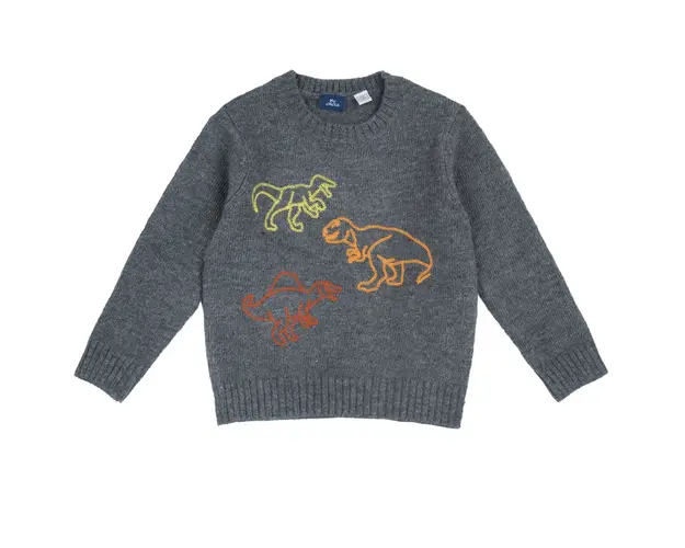 Pulover copii Chicco tricotat, Gri Inchis, 69808-67MC