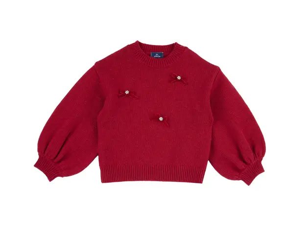 Pulover copii Chicco tricotat, Rosu, 69838-67MC