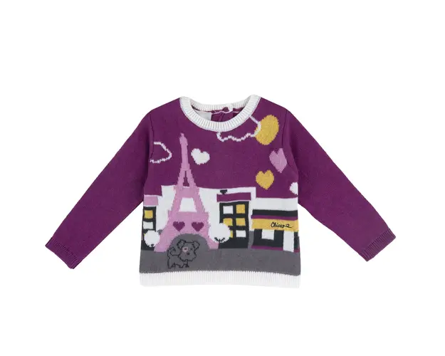 Pulover copii tricotat Chicco, 69532-61MFCO, Roz