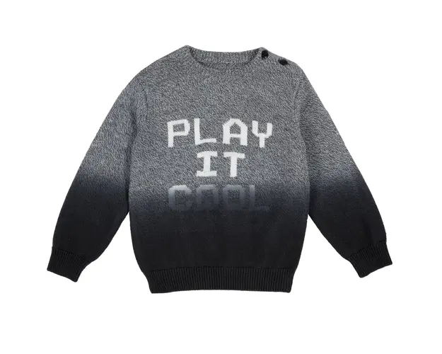 Pulover copii Chicco, tricotat, gri, 69371