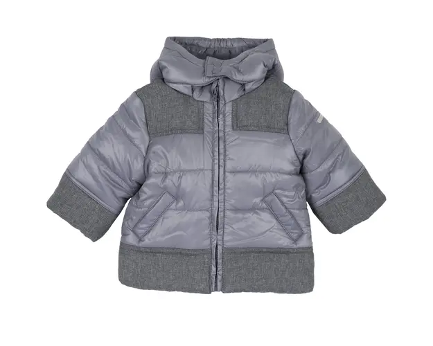 Jacheta copii Chicco ThermoSoft, gluga detasabila, gri, 87403