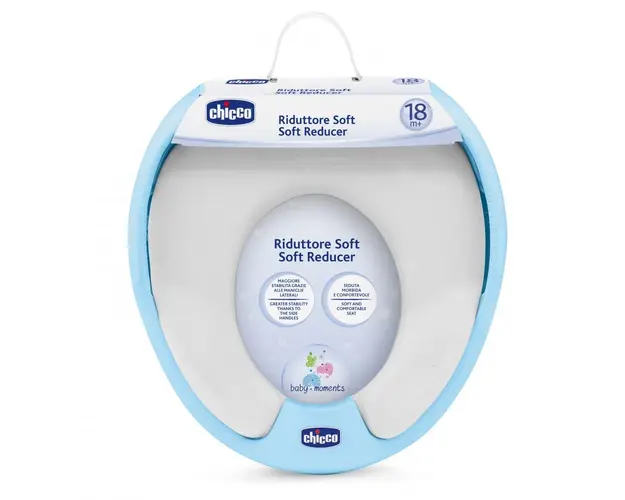 Reductor Chicco pentru WC, soft, Bleu, 18luni+