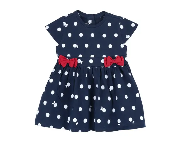 Rochie copii Chicco, alb cu bleumarin, 00675-64MFCO