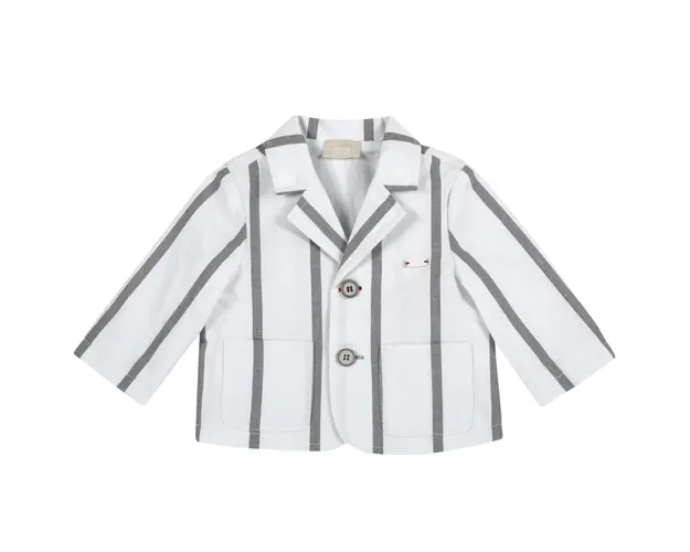 Jacheta copii Chicco tip sacou, alb, 84346