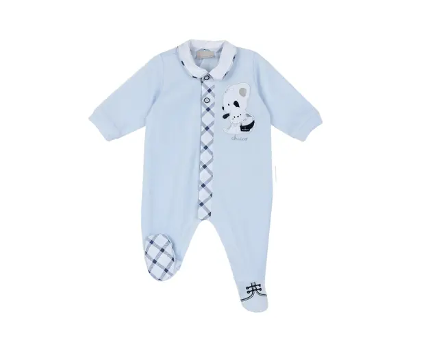 Salopeta bebe Chicco din velur, bleu, 02257