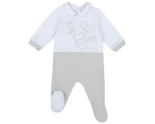 Salopeta bebe Chicco, gri deschis, 02282