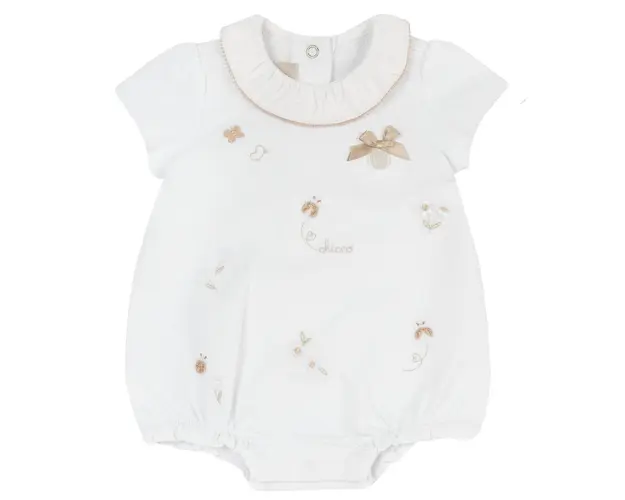 Salopeta bebe Chicco, pantaloni scurti, Alb 2, 50989-66MFCI