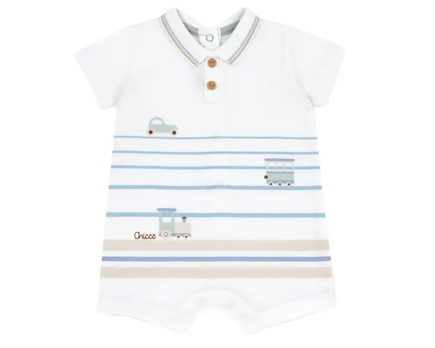 Salopeta bebe Chicco, pantaloni scurti, Alb 2, 50991-66MFCI