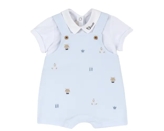 Salopeta bebe Chicco, pantaloni scurti, Bleu, 50984-66MFCI
