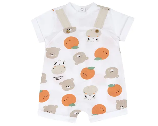 Salopeta bebe Chicco, pantaloni scurti, Multicolor, 51324-66MFCI