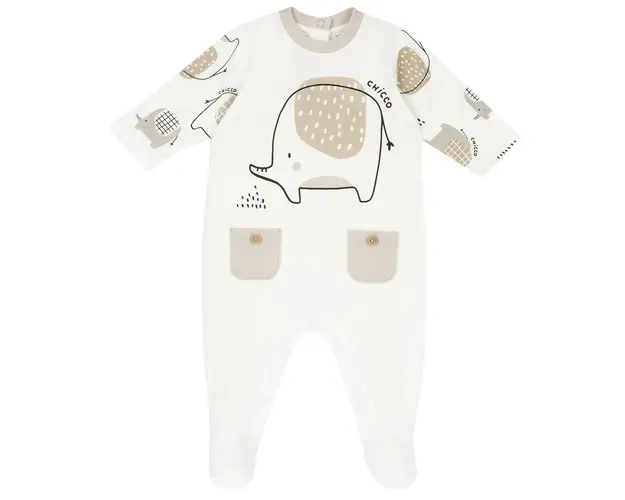 Salopeta bebelusi Chicco, Alb, 27140-66MFCI