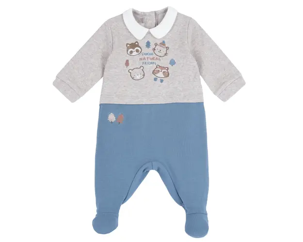 Salopeta bebelusi Chicco, bej cu model, 07508-67MFCI