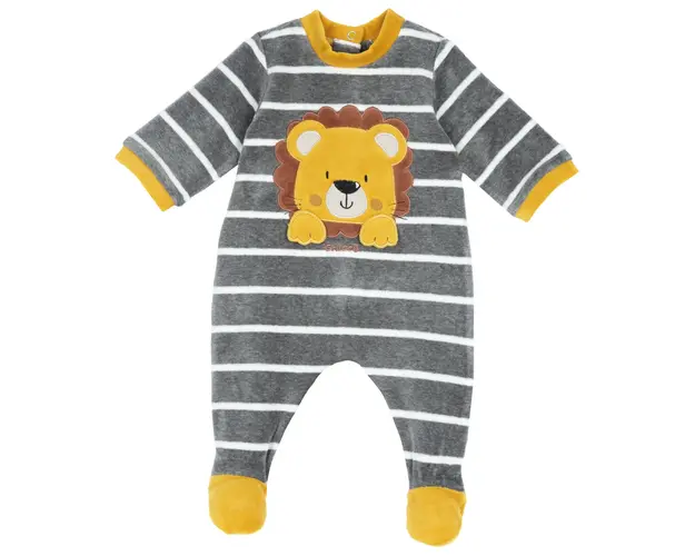 Salopeta bebelusi Chicco din velur, gri, 02874-65MFCI