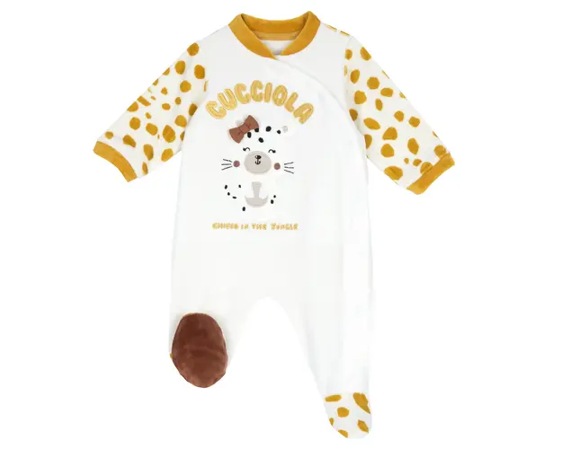 Salopeta bebelusi Chicco din velur, multicolor, 02875-65MFCI