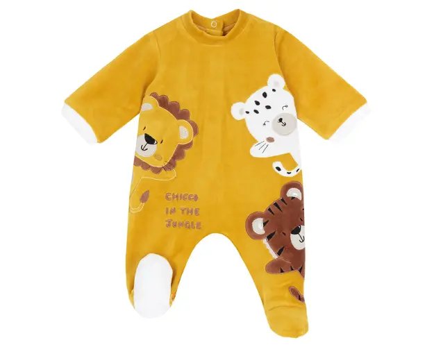 Salopeta bebelusi Chicco din velur, multicolor, 02874-65MFCI