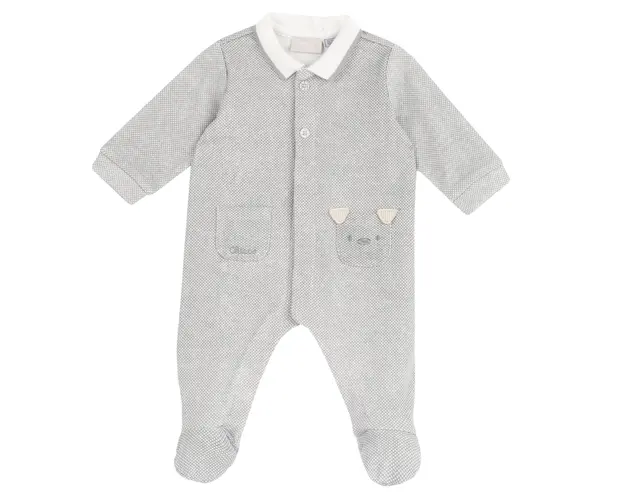 Salopeta bebelusi Chicco, gri cu model, 27158-67MFCI