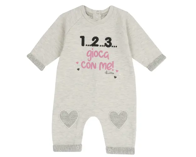 Salopeta bebelusi Chicco, gri deschis, 02800-65MFCI