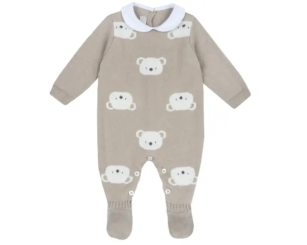 Salopeta bebelusi Chicco tricotata, bej, 02605-65MFCI