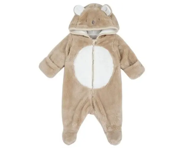 Salopeta copii Chicco imblanita, Koala, bej cu model, 02600-65MFCI