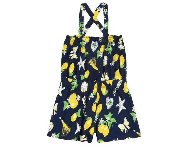 Salopeta copii Chicco jerse bretele, bleumarin cu model, 45466-62MC