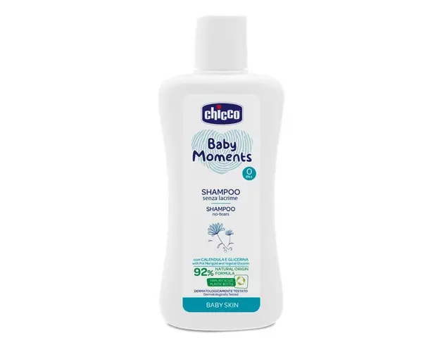 Sampon fara lacrimi Chicco Baby Skin, 200ml, 0luni+