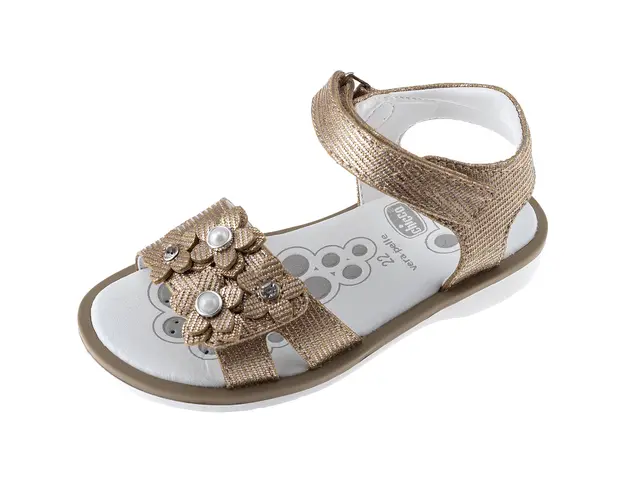 Sandale copii Chicco Cetra, auriu platina, 61654-62P