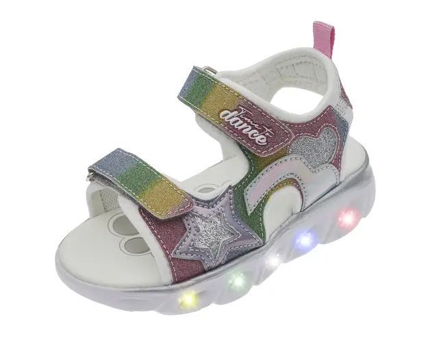 Sandale copii Chicco cu luminite, multicolor, 71146-66P