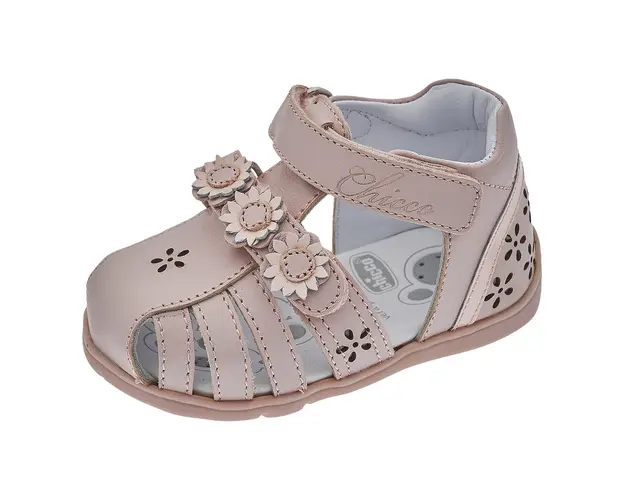 Sandale copii din piele Chicco Gazella, Roz, 71120-66P