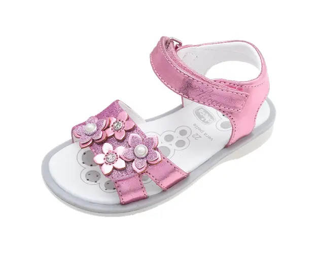 Sandale copii Chicco Cetra, roz cu model, 61654