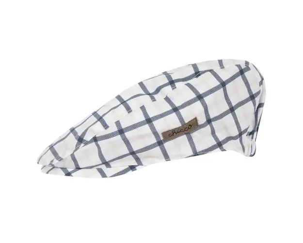 Sapca copii Chicco din poplin, Alb Cu Bleumarin, 16415-66MFCO