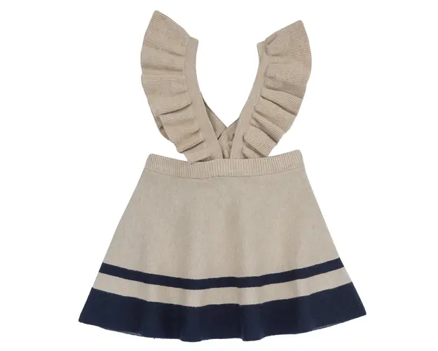Sarafan copii Chicco, bej cu model, 95635-65MC